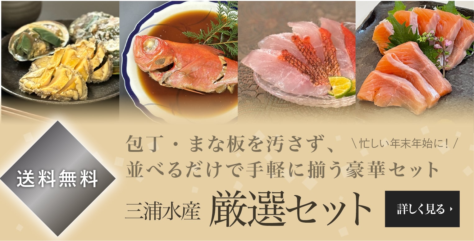 送料無料 忙しい年末年始に！ 包丁・まな板を汚さず、並べるだけで手軽に揃う豪華セット 三浦水産 厳選セット